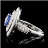 Image 3 : 2.51ct Sapphire & 1.30ct Diamond Ring in 18K WG