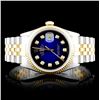 Image 2 : Diamond 36MM Rolex Two-Tone DateJust Watch