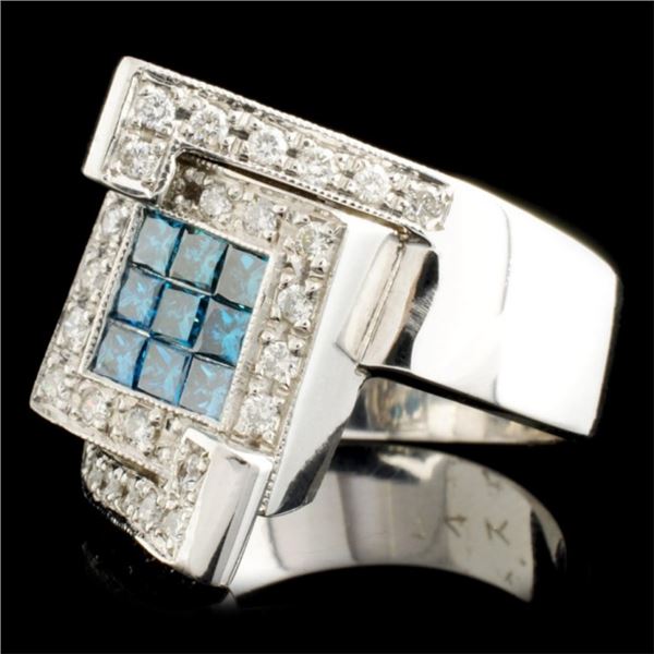 0.95ctw Fancy Color Diamond Ring in 14K Gold