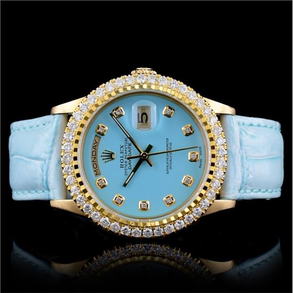 Diamond Rolex Day-Date 18K President Watch