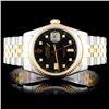 Image 2 : Diamond 36MM Rolex DateJust Watch, Two-Tone