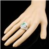 Image 3 : 3.87ct Emerald & 2.13ctw Diam Ring in 18K Gold