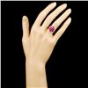 Image 4 : 18K Gold Ruby & Diamond Ring, 4.50ct & 0.18ctw