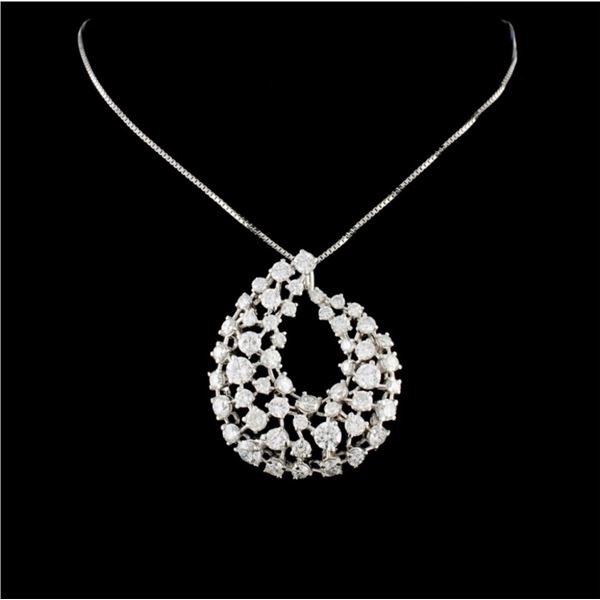 4.80ctw Diamond Necklace in 14K White Gold