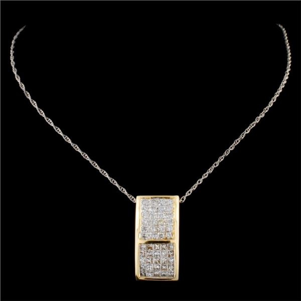 1.96ctw Diamond Pendant in 14K Gold