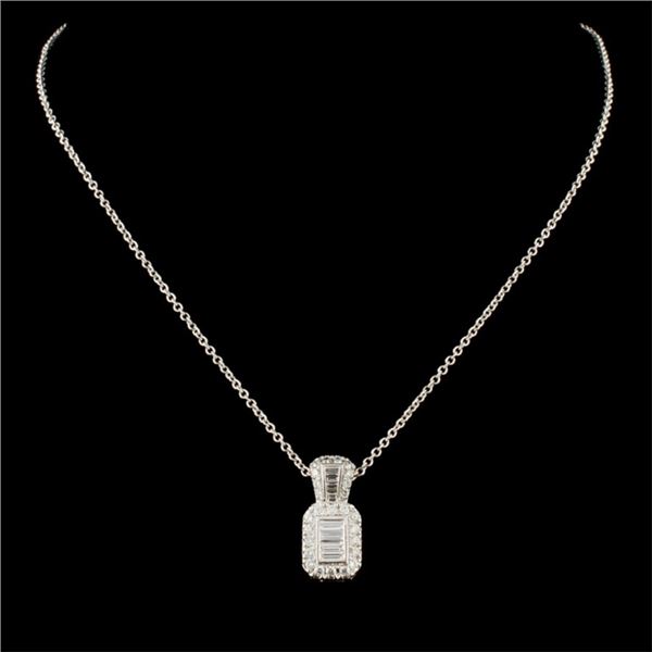 0.60ctw Diamond Pendant in 14K Gold