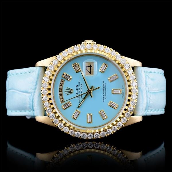 2.50ct Diamond Rolex President Day-Date Watch 18K