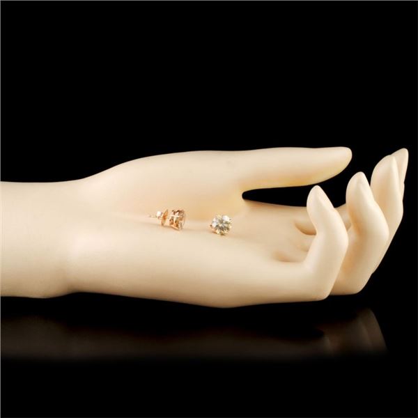 3.81ctw Diamond Stud Earrings in 14K Gold
