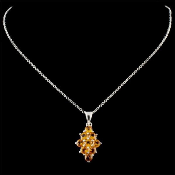 1.28ctw Topaz Pendant in 14K Gold