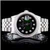 Image 2 : Diamond 36MM Rolex DateJust Watch SS