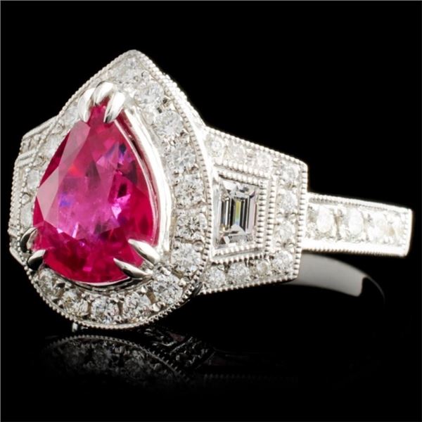 18K Ruby & Diamond Ring - 2.18ct & 1.09ct