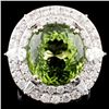 Image 2 : 18K Gold Ring 15.99ct Tourmaline & 3.18ctw Diam