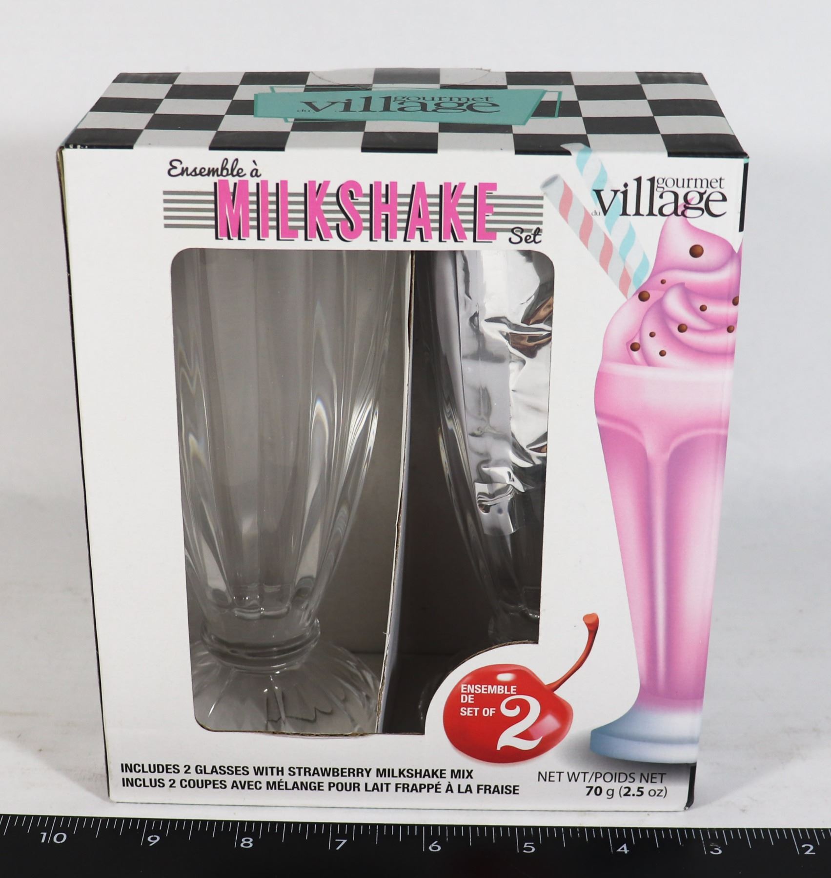 GOURMET VILLAGE ENSEMBLE A MILKSHAKE SET