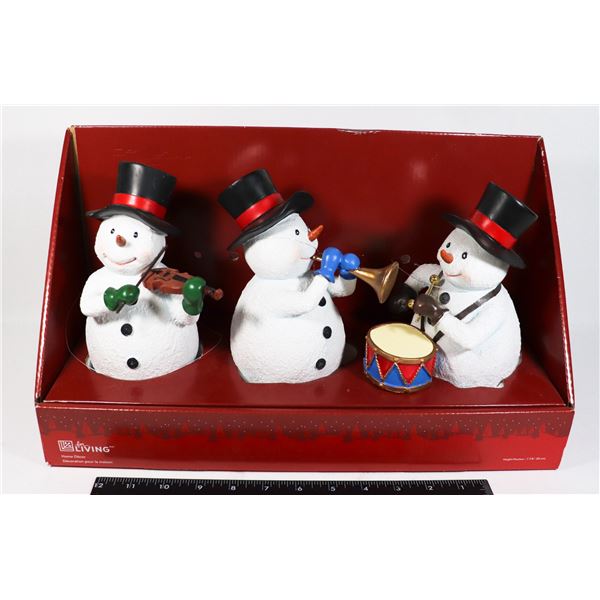 SNOW MAN CHRISTMAS DECORATIONS