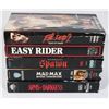 LOT OF 5 VHS MOVIES. ARMY OF DARKNESS, MADMAX