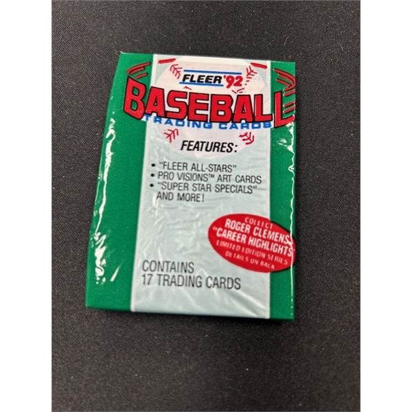 1992 Fleer Cello Packs MLB Factory Sealed New Baseball