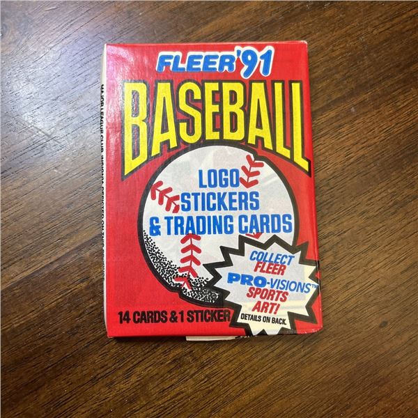 1991 FLEER Baseball Trading Cards - Brand NEW - Vintage Wax - Sealed