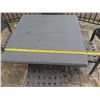 Image 9 : Square Outdoor Table on Metal Pedestal Base 36"x36"x28"H w/ 4 Chairs 18"x19"x32"H