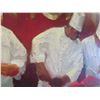 Image 10 : Very Large Wood-Framed Embellished Giclee Canvas Artwork: Chefs, 120" x 42"