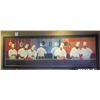 Image 1 : Very Large Wood-Framed Embellished Giclee Canvas Artwork: Chefs, 120" x 42"