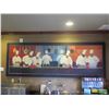 Image 2 : Very Large Wood-Framed Embellished Giclee Canvas Artwork: Chefs, 120" x 42"