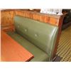 Image 10 : Qty 2 Rectangular Tables w/ Booth Seating 150"x 66" (back wall NOT included)