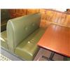 Image 8 : Qty 2 Rectangular Tables w/ Booth Seating 150"x 66" (back wall NOT included)