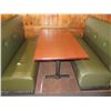 Image 9 : Qty 2 Rectangular Tables w/ Booth Seating 150"x 66" (back wall NOT included)