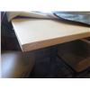 Image 7 : Square Table on Metal Pedestal Base 30"x30"x30"H w/ 2 Chairs 18"x18"x33"H