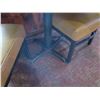 Image 8 : Square Table on Metal Pedestal Base 30"x30"x30"H w/ 2 Chairs 18"x18"x33"H