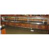 Image 1 : Wooden Salad Bar w/ Cabinet, Delfield N8259 Frost Top & Splashguard 224" x 30" x 56"H