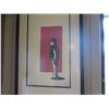 Image 2 : Framed Male Figure Titled '42nd St. NYC' Signed by Artist 32"x18"
