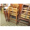 Image 3 : Qty Approx. 7 Wooden Baby Stackable High Chairs