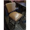 Image 3 : Rectangular Table on Metal Pedestal Base 66"x30"x42"H w/ 4 Chairs 18"x18"x46"H