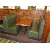 Image 12 : Qty 3 Rectangular Tables w/ Booth Seating 225"x 44" (back wall NOT included)