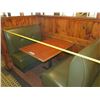 Image 19 : Qty 3 Rectangular Tables w/ Booth Seating 225"x 44" (back wall NOT included)