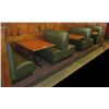 Image 1 : Qty 3 Rectangular Tables w/ Booth Seating 225"x 44" (back wall NOT included)