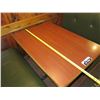 Image 21 : Qty 3 Rectangular Tables w/ Booth Seating 225"x 44" (back wall NOT included)