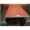 Image 4 : Qty 3 Rectangular Tables w/ Booth Seating 225"x 44" (back wall NOT included)