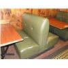 Image 9 : Qty 3 Rectangular Tables w/ Booth Seating 225"x 44" (back wall NOT included)