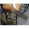 Image 14 : Round Table on Metal Pedestal Base 30" dia, 42"H w/ 2 Chairs 18"x18"x46"H