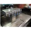 Image 3 : Metal Table w/ Undershelf & Top Beverage Dispenser Taps 72"x30"x34"H