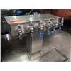 Image 9 : Metal Table w/ Undershelf & Top Beverage Dispenser Taps 72"x30"x34"H