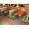 Image 2 : Qty 2 Rectangular Tables w/ Booth Seating 147"x 66" (back wall NOT included)
