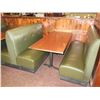 Image 3 : Qty 2 Rectangular Tables w/ Booth Seating 147"x 66" (back wall NOT included)