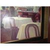 Image 3 : Large Wood-Framed Embellished Giclee Canvas Artwork: Restaurant Servers, 60" x 42"