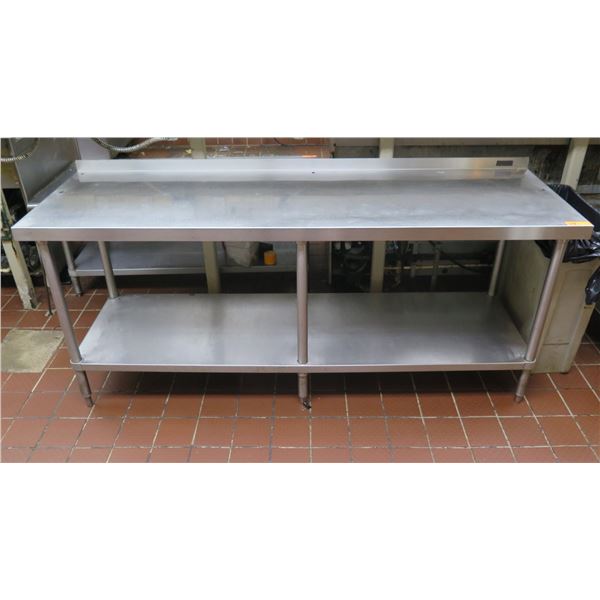 Rectangular Table w/ Undershelf 80"x24"x34"H