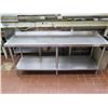 Image 2 : Rectangular Table w/ Undershelf 80"x24"x34"H