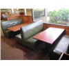 Image 2 : Qty 2 Rectangular Tables w/ Booth Seating 155"x 66" (back wall NOT included)