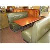 Image 3 : Qty 2 Rectangular Tables w/ Booth Seating 155"x 66" (back wall NOT included)
